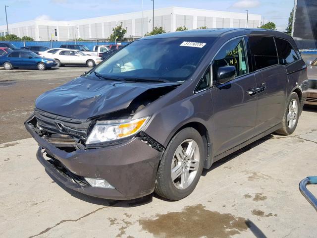 5FNRL5H9XCB059089 - 2012 HONDA ODYSSEY TO GRAY photo 2