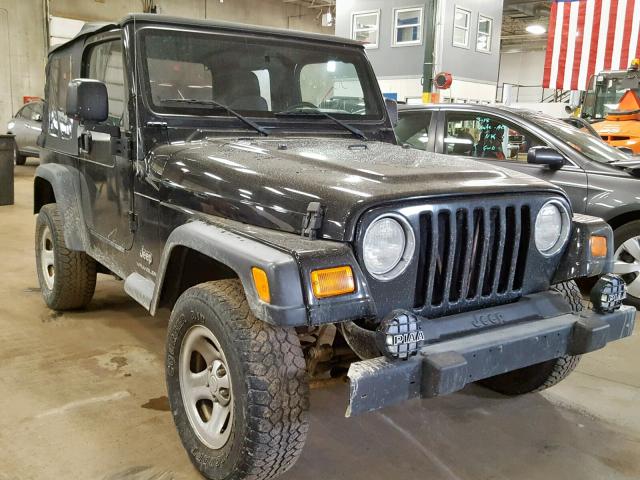 1J4FA29193P318221 - 2003 JEEP WRANGLER / BLACK photo 1