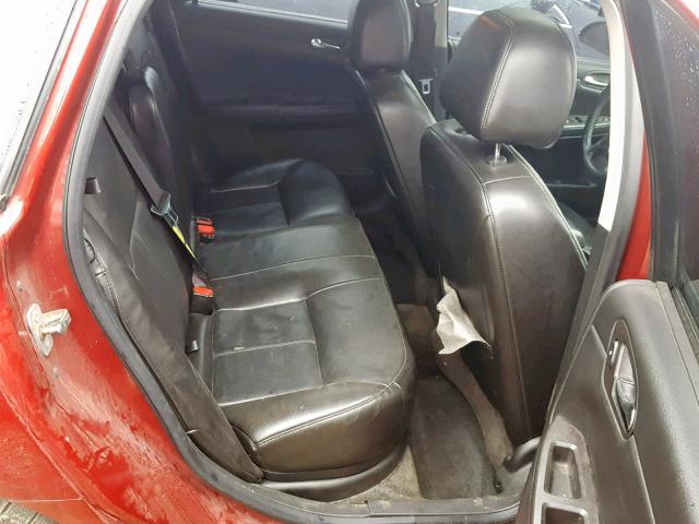2G1WD58C281256966 - 2008 CHEVROLET IMPALA SUP წითელი ფოტო 6