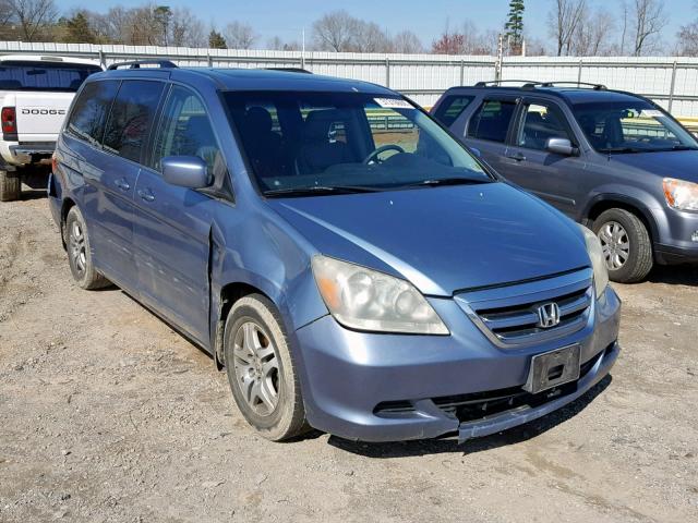 5FNRL38665B036891 - 2005 HONDA ODYSSEY EX BLUE photo 1