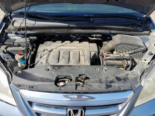 5FNRL38665B036891 - 2005 HONDA ODYSSEY EX BLUE photo 7