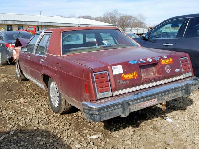 2FABP74F7HX223831 - 1987 FORD CROWN VICT BROWN photo 3