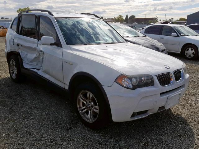 WBXPA93466WG75023 - 2006 BMW X3 3.0I WHITE photo 1