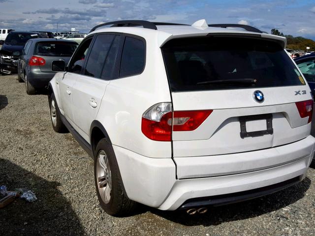 WBXPA93466WG75023 - 2006 BMW X3 3.0I WHITE photo 3