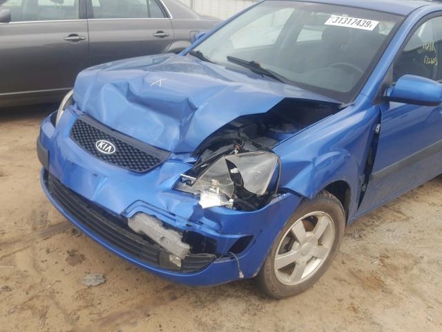 KNADE163466099693 - 2006 KIA RIO 5 BLUE photo 9