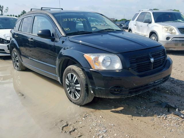 1B3HB28B07D536739 - 2007 DODGE CALIBER BLACK photo 1