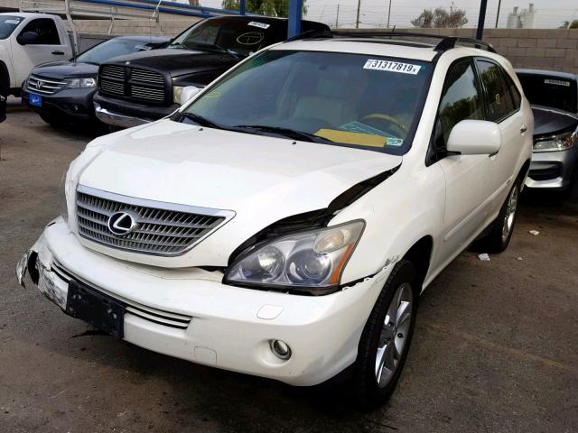 JTJGW31U782009758 - 2008 LEXUS RX 400H WHITE photo 2