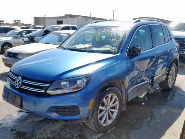 WVGRV7AX7HK009240 - 2017 VOLKSWAGEN TIGUAN WOL BLUE photo 2