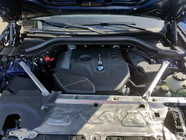 5UXTR7C56KLF31645 - 2019 BMW X3 SDRIVE3 BLUE photo 7
