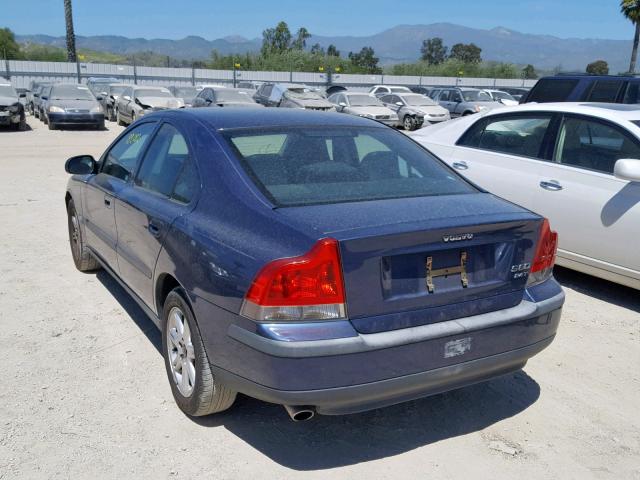 YV1RS58D112087297 - 2001 VOLVO S60 2.4T BLUE photo 3