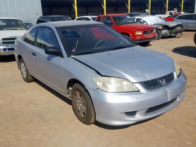 1HGEM22115L049274 - 2005 HONDA CIVIC DX V SILVER photo 1