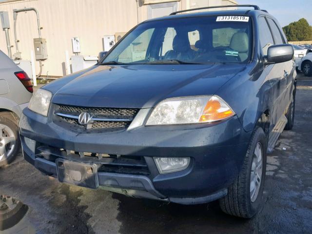 2HNYD18903H551829 - 2003 ACURA MDX TOURIN GRAY photo 2