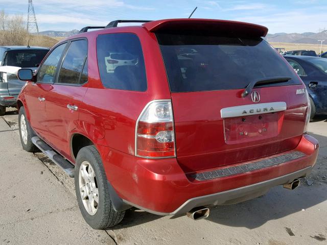 2HNYD18994H517292 - 2004 ACURA MDX TOURIN RED photo 3