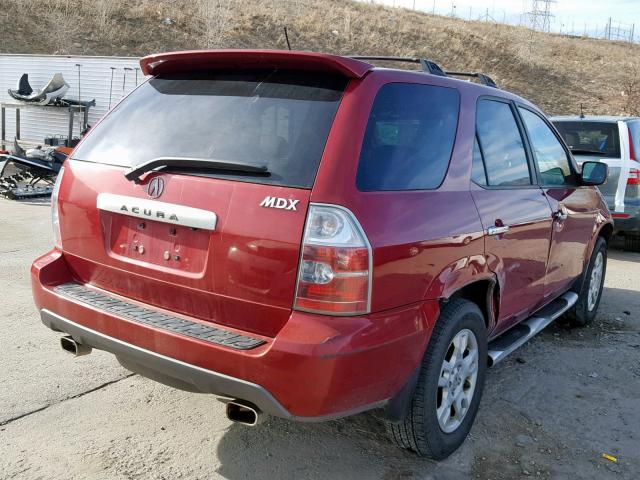 2HNYD18994H517292 - 2004 ACURA MDX TOURIN RED photo 4