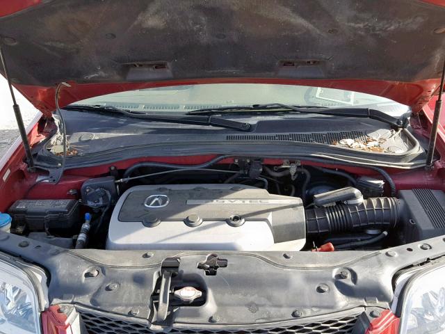 2HNYD18994H517292 - 2004 ACURA MDX TOURIN RED photo 7