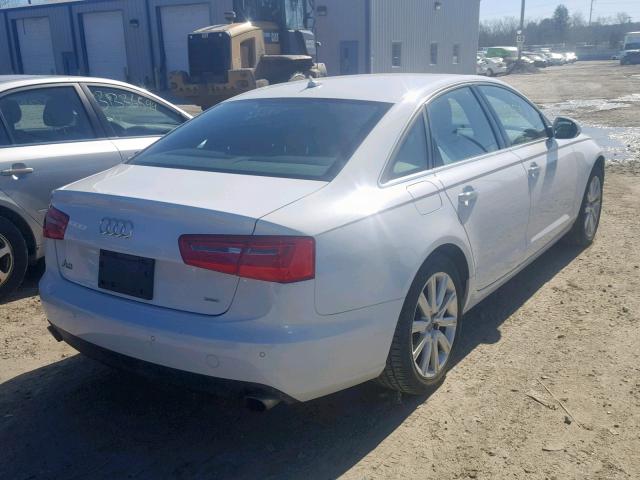 WAUGFAFC9FN015321 - 2015 AUDI A6 PREMIUM WHITE photo 4