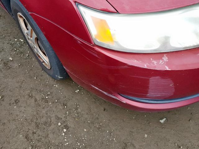 1G8AG52F94Z135536 - 2004 SATURN ION LEVEL RED photo 9
