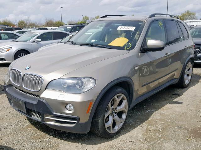 5UXFE83549L171880 - 2009 BMW X5 XDRIVE4 TAN photo 2