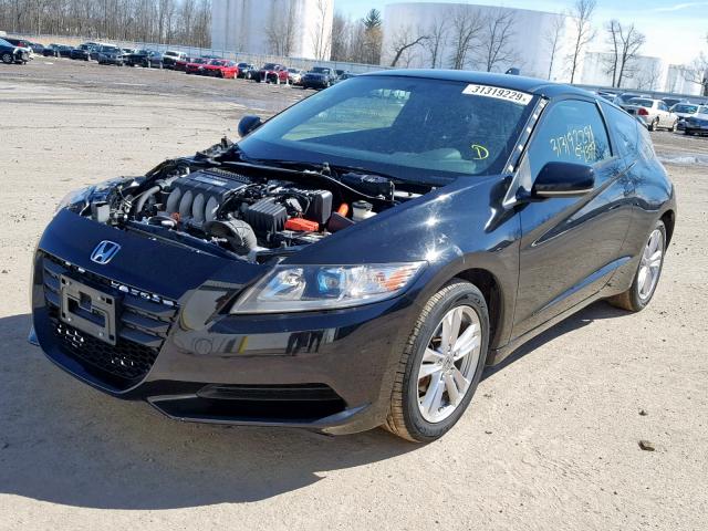 JHMZF1C48CS002581 - 2012 HONDA CR-Z BLACK photo 2