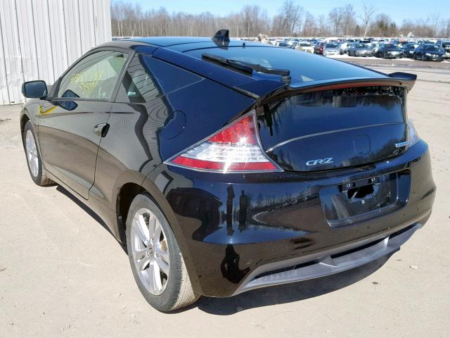 JHMZF1C48CS002581 - 2012 HONDA CR-Z BLACK photo 3