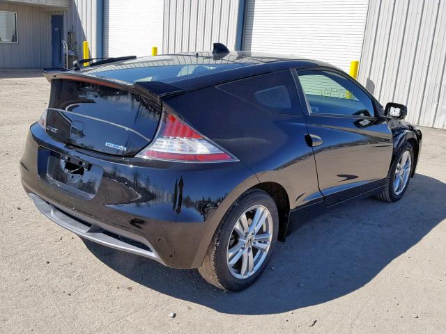 JHMZF1C48CS002581 - 2012 HONDA CR-Z BLACK photo 4