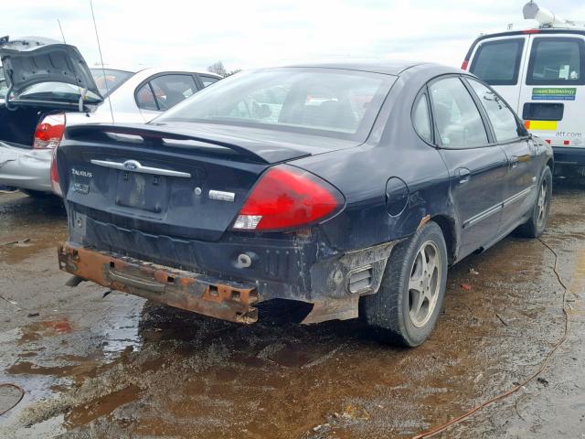 1FAHP56S13A245558 - 2003 FORD TAURUS SEL BLACK photo 4