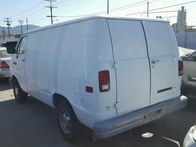 2B7HB21Y1LK754413 - 1990 DODGE RAM VAN B2 WHITE photo 3