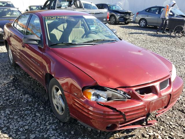 1G2NF52E2YC545853 - 2000 PONTIAC GRAND AM S BURGUNDY photo 1
