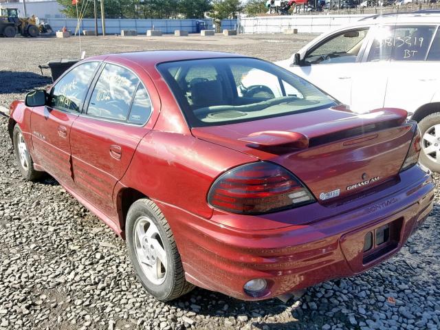 1G2NF52E2YC545853 - 2000 PONTIAC GRAND AM S BURGUNDY photo 3