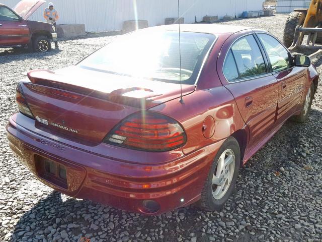 1G2NF52E2YC545853 - 2000 PONTIAC GRAND AM S BURGUNDY photo 4