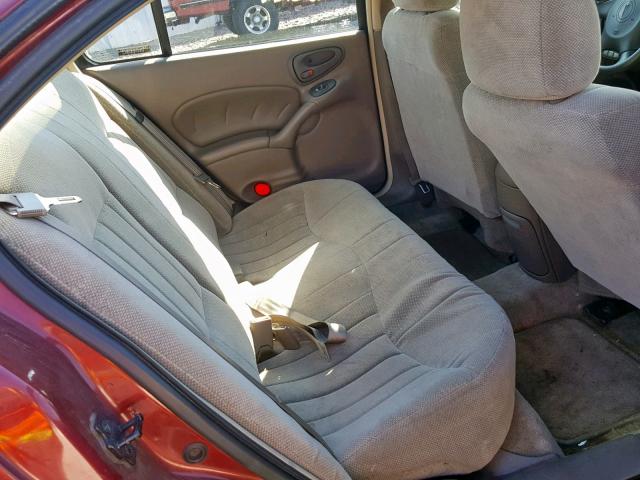1G2NF52E2YC545853 - 2000 PONTIAC GRAND AM S BURGUNDY photo 6