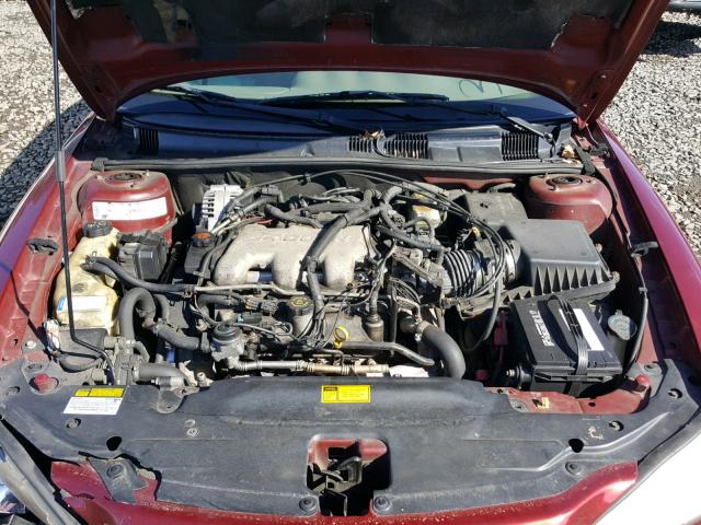 1G2NF52E2YC545853 - 2000 PONTIAC GRAND AM S BURGUNDY photo 7