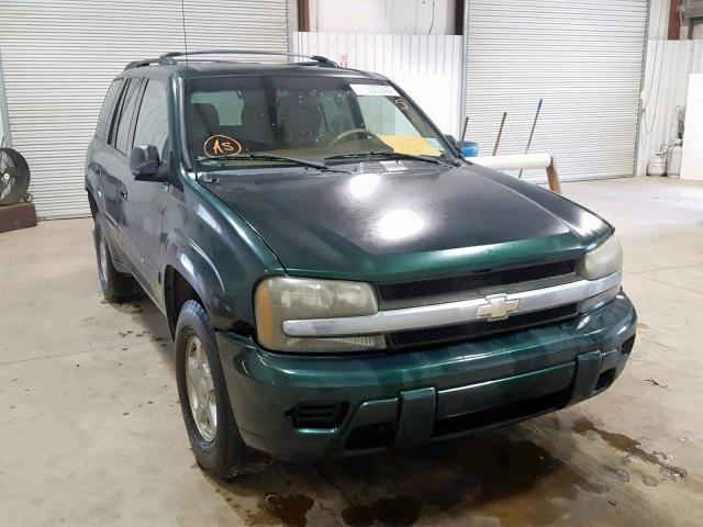 1GNDS13S922295712 - 2002 CHEVROLET TRAILBLAZE GREEN photo 1