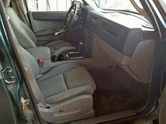 1J8HG48K46C124493 - 2006 JEEP COMMANDER 绿色 照片 5