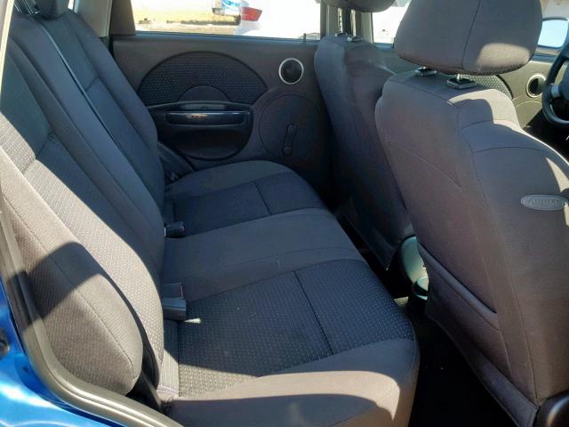 KL1TD66648B275961 - 2008 CHEVROLET AVEO BASE Көк фото 6