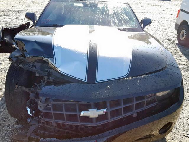 2G1FA1ED7B9129010 - 2011 CHEVROLET CAMARO LS BLACK photo 7