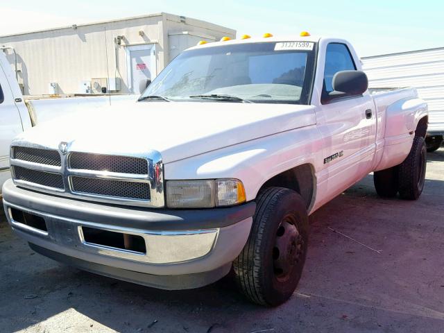 3B7MC3655YM229957 - 2000 DODGE RAM 3500 WHITE photo 2