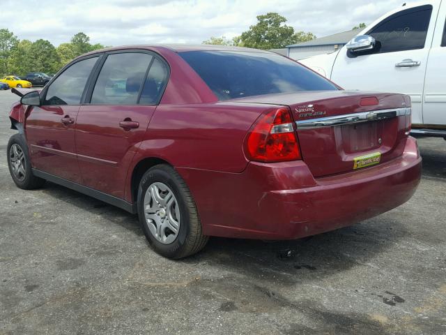 1G1ZS58F97F105983 - 2007 CHEVROLET MALIBU LS MAROON photo 3