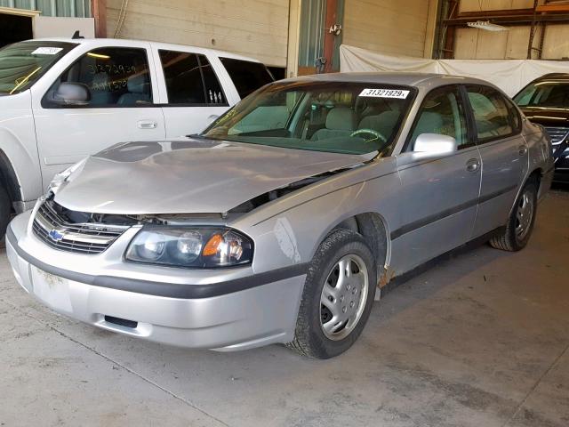 2G1WF52E249382437 - 2004 CHEVROLET IMPALA SILVER photo 2