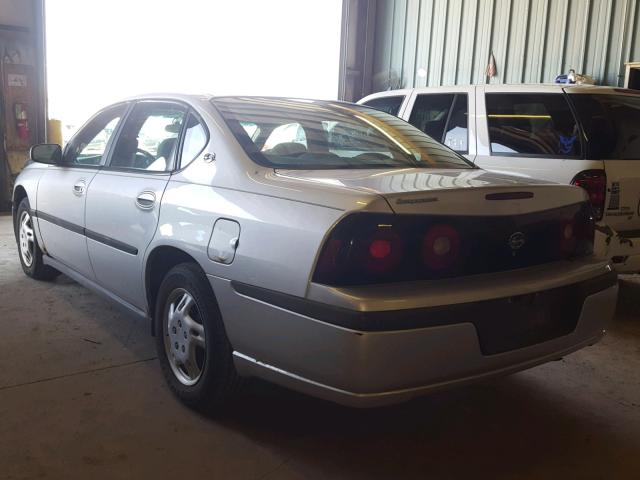 2G1WF52E249382437 - 2004 CHEVROLET IMPALA SILVER photo 3