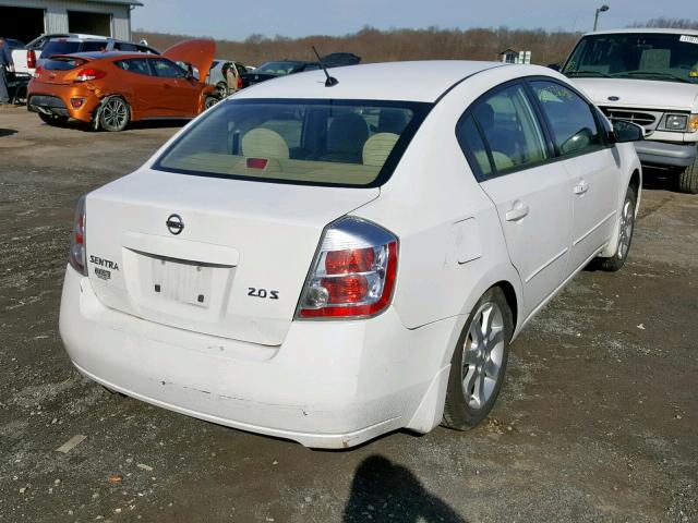 3N1AB61E47L666290 - 2007 NISSAN SENTRA 2.0 WHITE photo 4