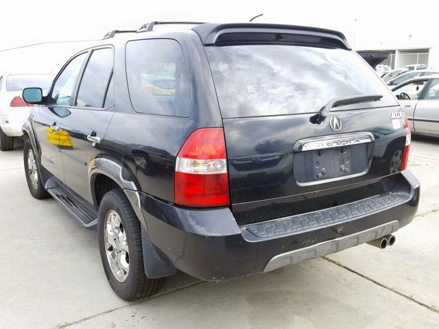 2HNYD18682H546379 - 2002 ACURA MDX TOURIN BLACK photo 3