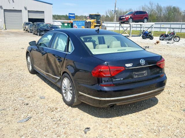 1VWBS7A38GC050610 - 2016 VOLKSWAGEN PASSAT SE BLACK photo 3