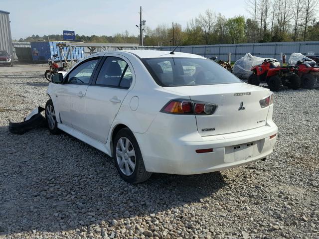 JA32U2FU1FU013682 - 2015 MITSUBISHI LANCER ES WHITE photo 3