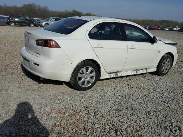 JA32U2FU1FU013682 - 2015 MITSUBISHI LANCER ES WHITE photo 4