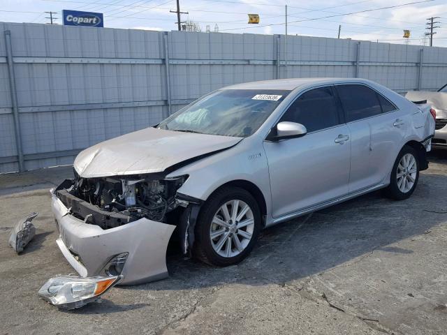 4T1BD1FK0EU131971 - 2014 TOYOTA CAMRY HYBR 银色 照片 2
