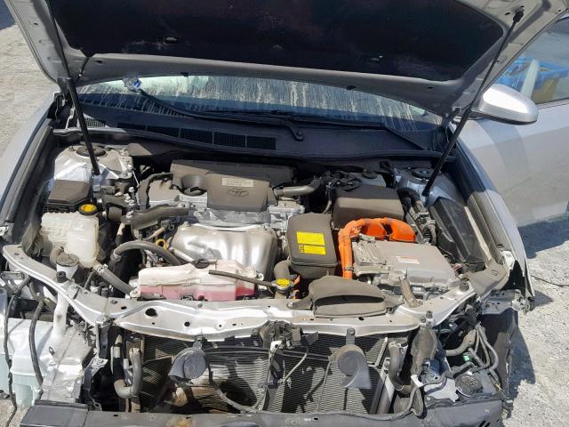 4T1BD1FK0EU131971 - 2014 TOYOTA CAMRY HYBR 银色 照片 7