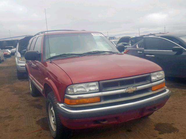 1GNDT13W91K219096 - 2001 CHEVROLET BLAZER RED photo 1