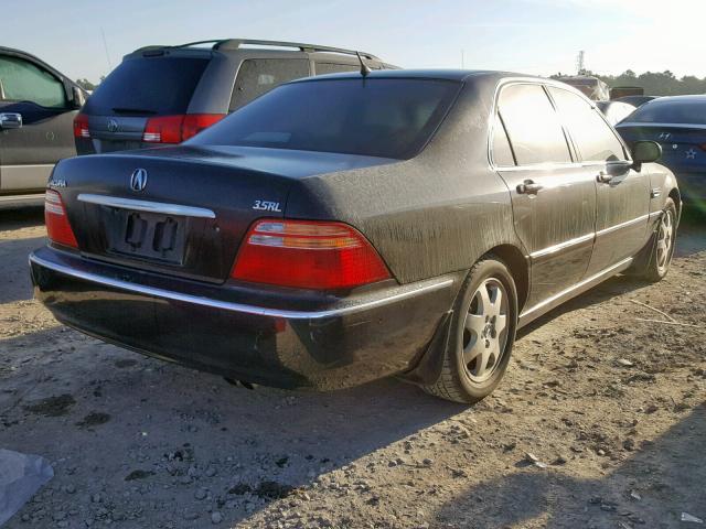 JH4KA96592C001080 - 2002 ACURA 3.5RL BLACK photo 4