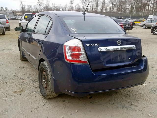 3N1AB6AP0AL720659 - 2010 NISSAN SENTRA 2.0 BLUE photo 3